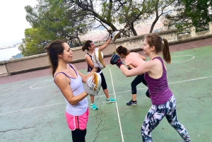 Nizza: Lezioni private di yoga e boxe con vista