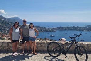 Nice: Elektrische fietstour met gids door Villefranche met ontbijt