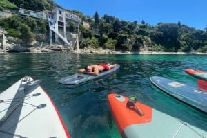 Nice - en trevlig dag Villefranche-sur-Mer E-Bike och paddleboard-tur