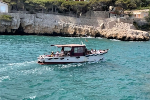 Passeio particular de barco nas Calanques com degustação e natação