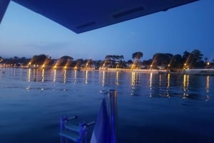 Excursion privée en catamaran dans la baie de Juan les Pins au coucher du soleil