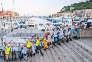 Nizza rullaluistimilla auringonlaskun aikaan ja livemusiikkia!