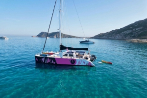 Côte d'Azur : Croisière nocturne en catamaran avec apéritif