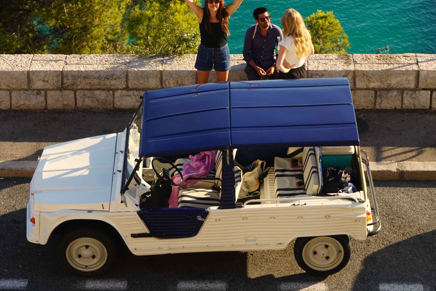 Tur i vintage Méhari mellom Nice, Eze og Monaco på Côte d'Azur