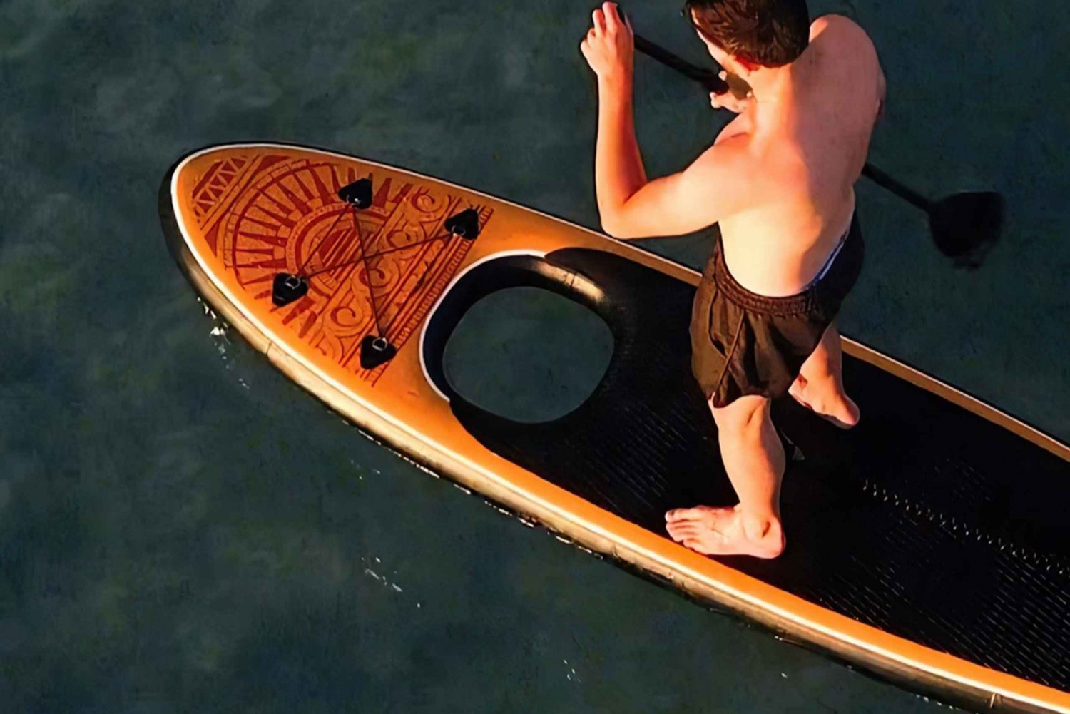 Udlejning af transparent paddle board (enkeltperson)