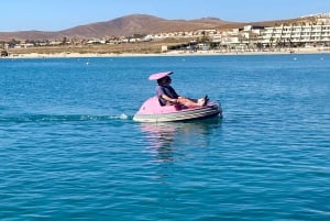 Caleta de Fuste: barca elettrica a Puerto Castillo