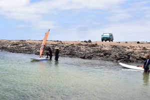 From Corralejo: Small Group Windsurfing Class in El Cotillo