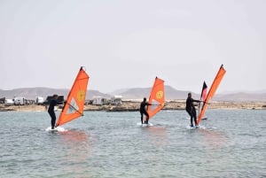 From Corralejo: Small Group Windsurfing Class in El Cotillo