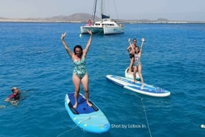 Fuerteventura: PRIVATE Catamaran All Inclusive Lobos in