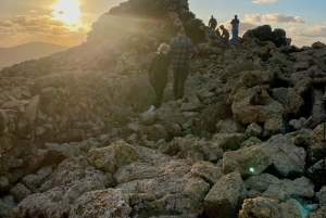 Fuerteventura: Vulkanvandring i tusmørke med solnedgang og måneopgang