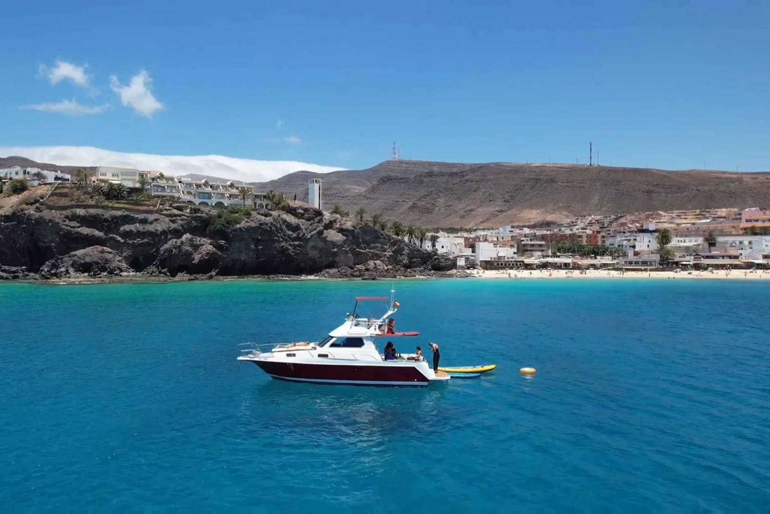 Morro Jable : tour en bateau pour groupe privé. Nourriture et boissons.