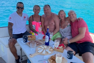 Morro Jable: passeio de barco para grupo privado. Comida e bebida.
