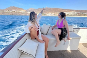 Morro Jable: passeio de barco para grupo privado. Comida e bebida.