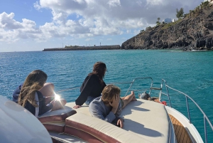 Morro Jable: passeio de barco para grupo privado. Comida e bebida.