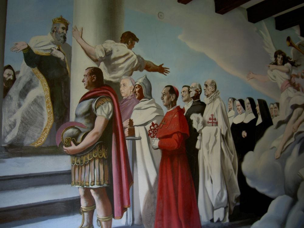 A small section of Mural in the Great cloister, Samos Monastery (Craig Briggs)