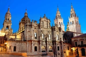 De Lisboa, Fátima, para Santiago de Compostela, desembarque