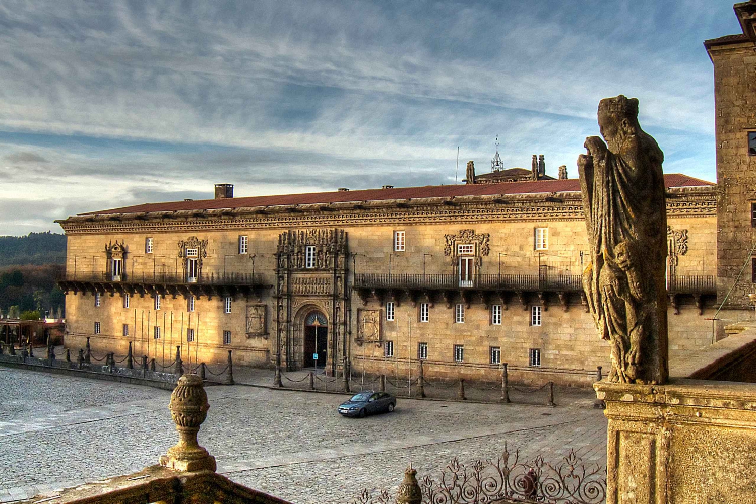 Santiago de Compostela: Rundvisning på Hostal de los Reyes Católicos