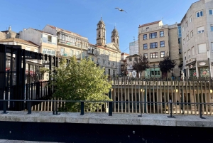 Vigo : visite privée à pied avec dégustation de bière ou de vin