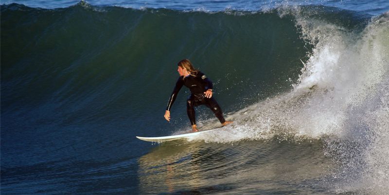 Surfing at Jeffrey