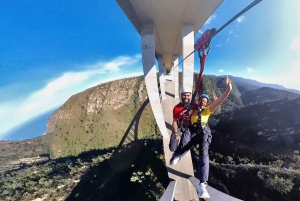 Plettenberg Bay: hyppy/vinssaus ja Skywalk-kierros