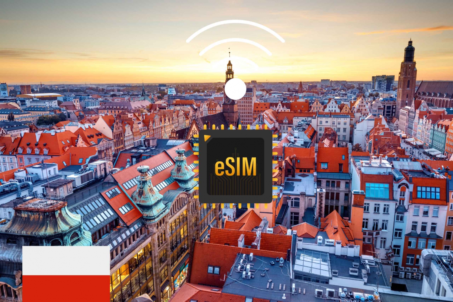 eSIM Polen : Internett-dataplan med høy hastighet 4G/5G