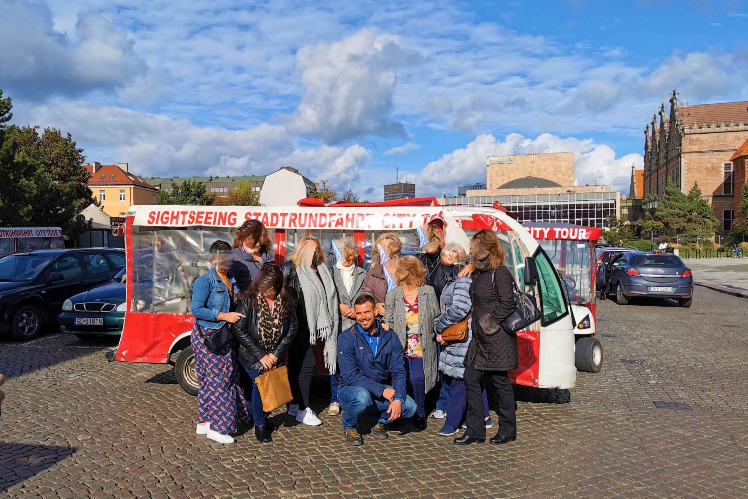 Gdańsk: City Tour em carrinho de golfe elétrico