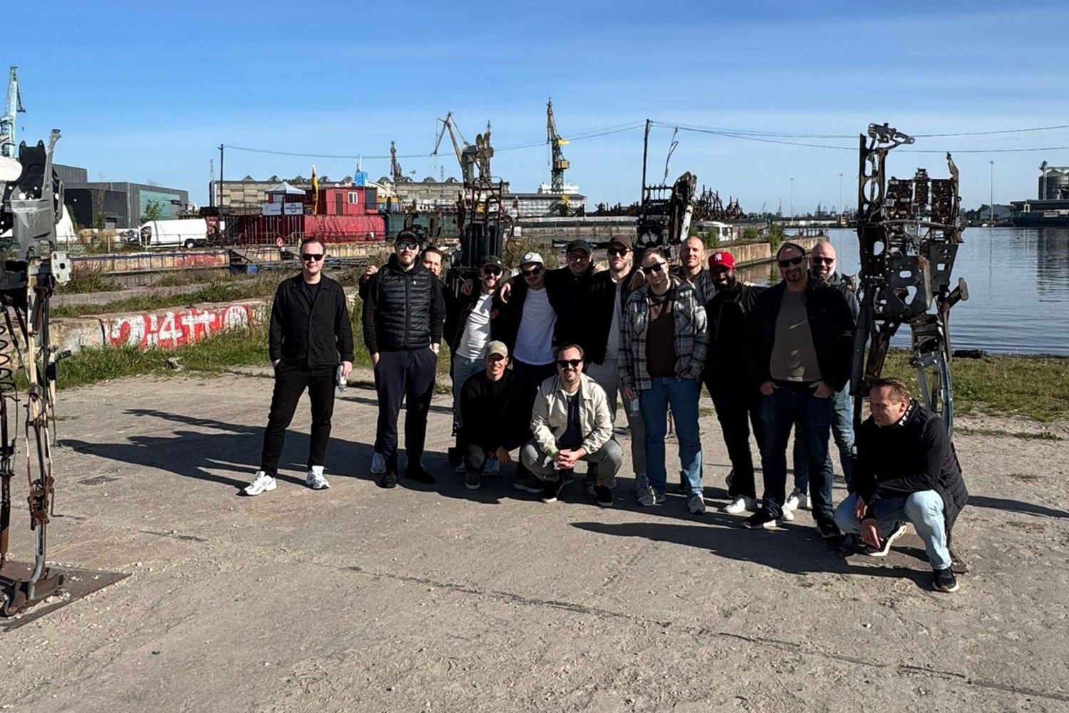 Gdansk:Gdansk Shipyard with Gradowa Hill by Golf cart