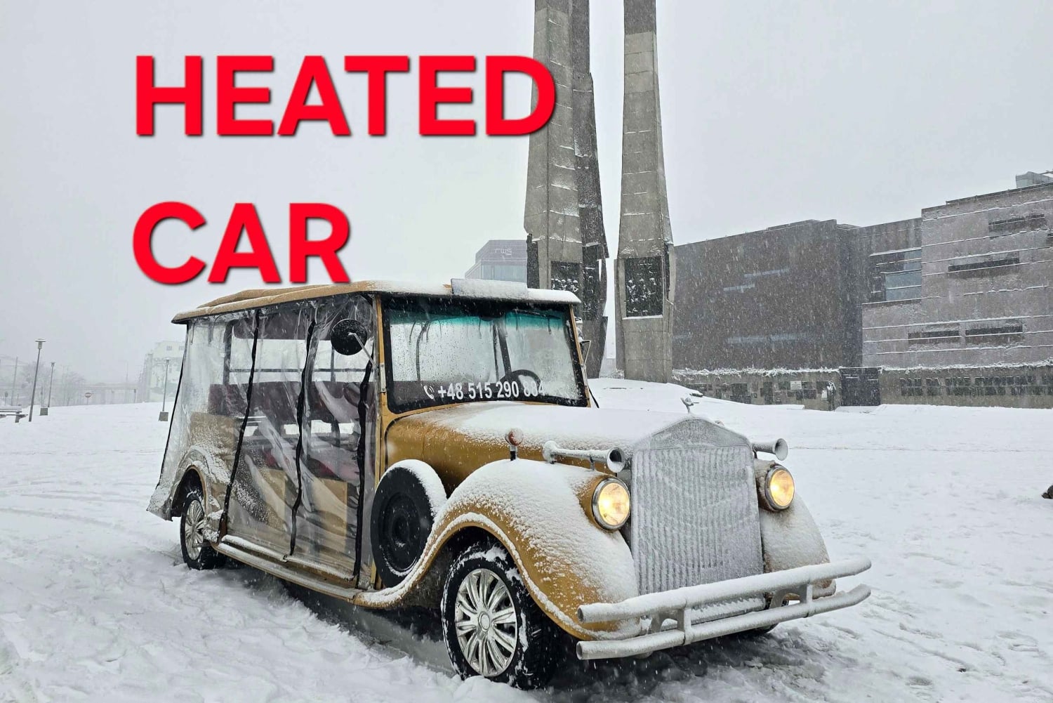 Gdańsk: passeio de Melex pela cidade principal e antiga com vinho quente