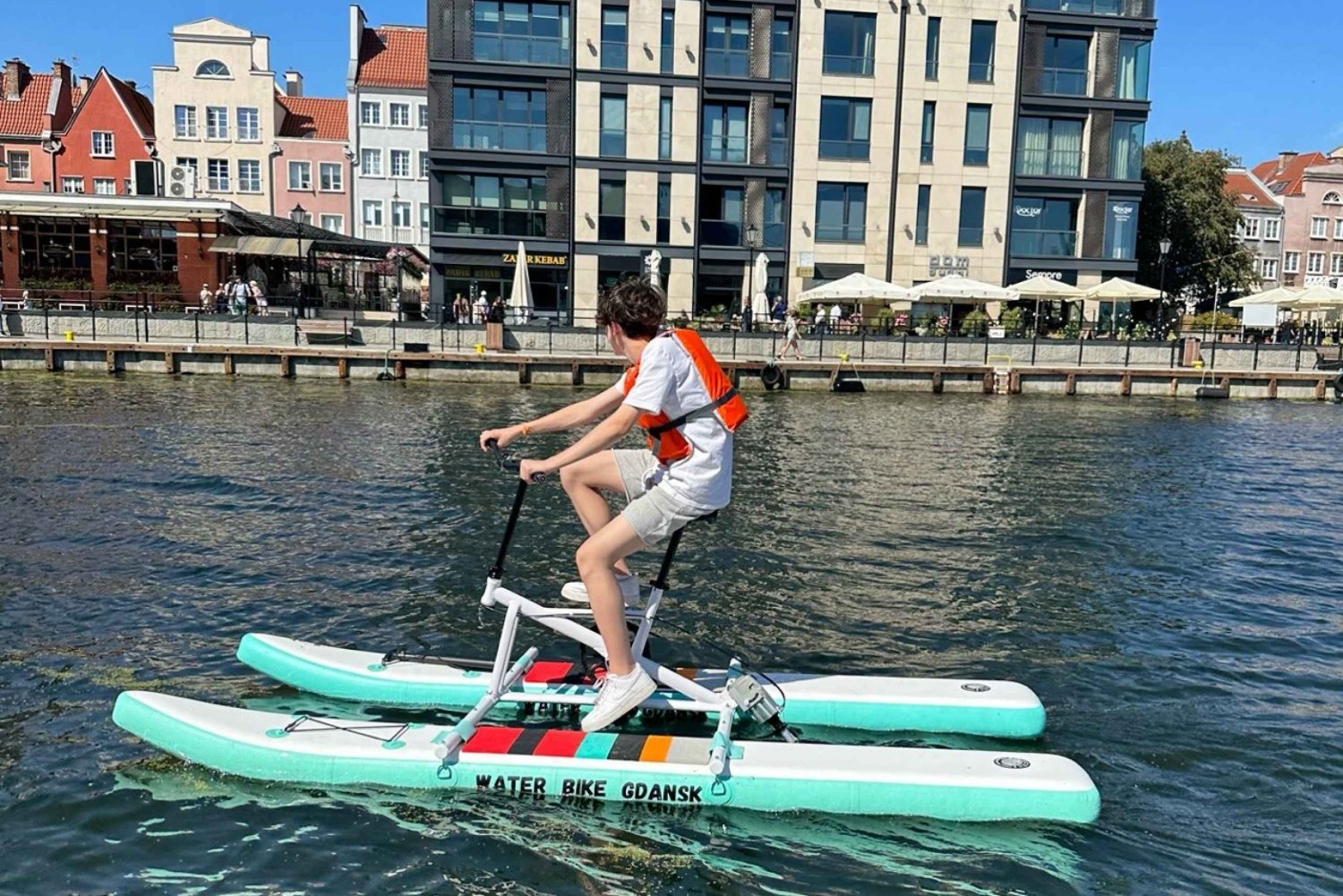 Gdansk : la vraie location d'expérience de Water Bike Gdansk
