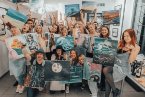 Painting and wine with live concert in Gdańsk!