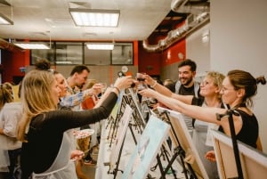 Painting and wine with live concert in Gdańsk!