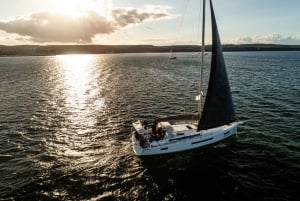Sopot: Bootsfahrt bei Sonnenuntergang mit Prosecco