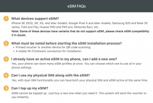 Gibraltar/Europa: eSim Mobile Data Plan