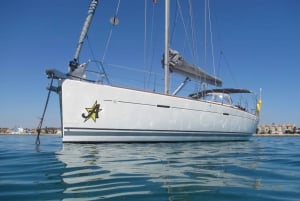 Noleggio barche a vela private di lusso con equipaggio; mezza giornata