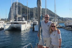 Gibraltar: Sejlbådscharter med kaptajn; halv dag