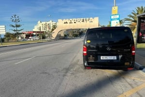 Vip privé transfer van Malaga luchthaven naar Gibraltar grens