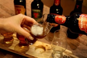 Glasgow: Beer Flight with a Haggis Taster in a Glasgow pub