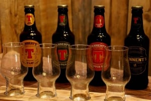 Glasgow: Beer Flight with a Haggis Taster in a Glasgow pub