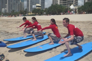 2-Hour Group Surf Lesson at Broadbeach on the Gold Coast