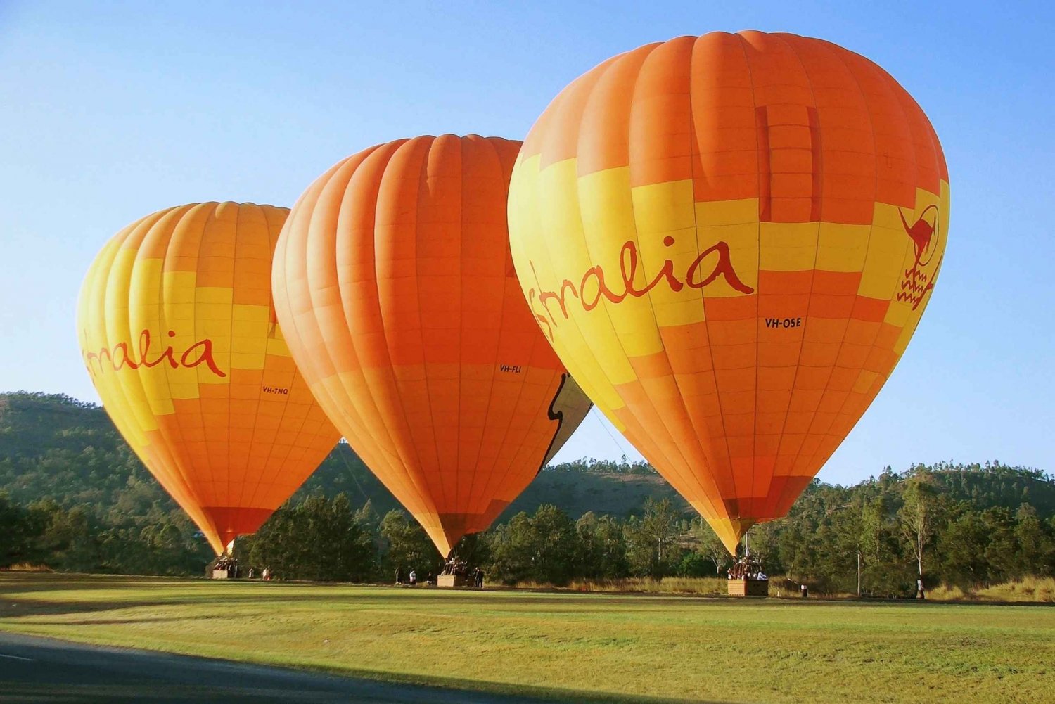 Brisbane: voo de balão de ar quente com café da manhã na vinha