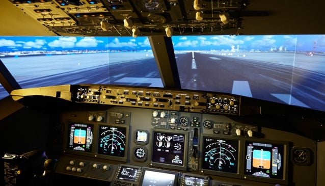 Simulador de vuelo Jet