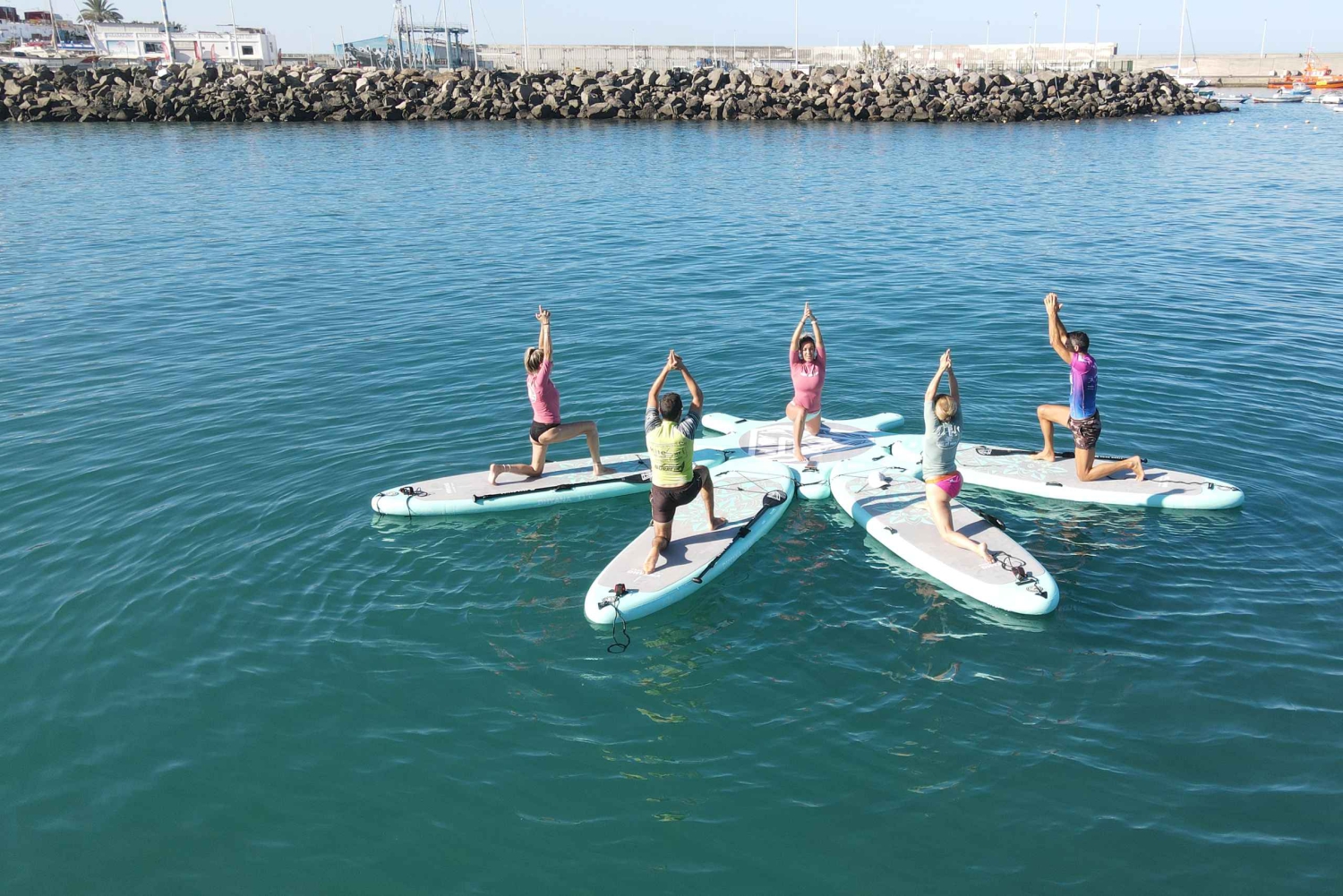 Arguineguín: Stand-up Paddleboard Yoga Class with Instructor