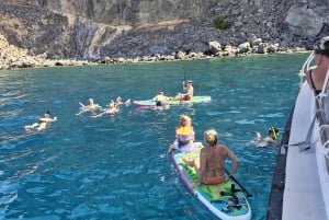 Puerto Rico,Gran Canaria:excursion en barco bebida comida padelsurf snorkel