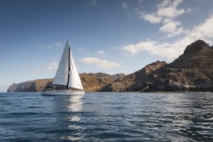 From Puerto de Mogán: Sailboat Trip with Food and Drinks