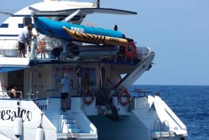 From Puerto Rico: Boat trip along the coast w/ Food & Drinks