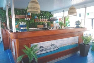 From Puerto Rico: Boat trip along the coast w/ Food & Drinks