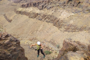 Gran Canaria: escalada de acantilados vía ferrata por Maspalomas