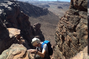 Gran Canaria: escalada de acantilados vía ferrata por Maspalomas