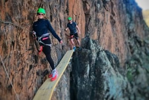Gran Canaria: Aventura guiada de Vía Ferrata y Tirolina