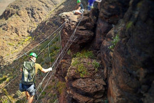 Gran Canaria: Aventura guiada de Vía Ferrata y Tirolina